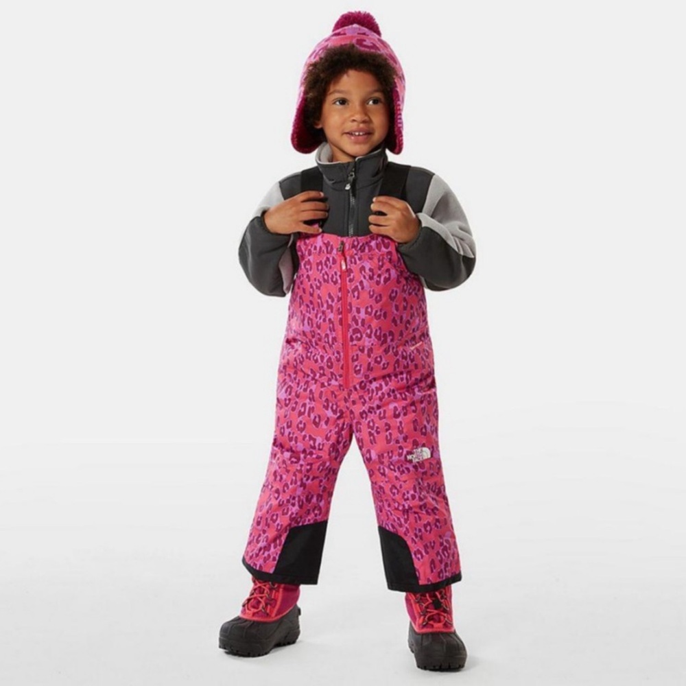 Northface Leopard Snow Bibs